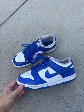 Nike Dunks Low - Kids' Blue and White